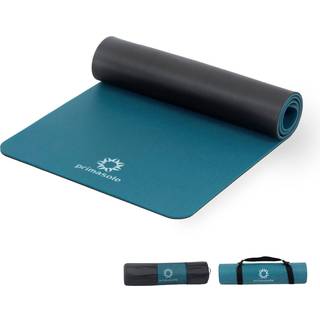 Primasole Yoga Mat Milj?venligt materiale 1/2 """" (10mm) Ikke-glid Yoga Pilates Fitness derhjemme & Gym Twin Color Jango Green/Black PSS91NH075A