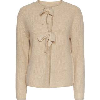 PIECES dame strik PCSILLY - White Pepper MELANGE - M