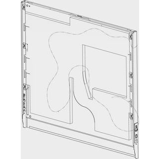 Electrolux låge, yderpanel, inox, isoleringsmåtte, [590x501mm] 140217280027