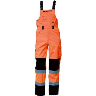 Hi-vis arbejdsoveralls 089900R orange/sort Str. XS