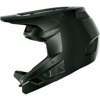 ABUS Hjelm HiDrop i Moss Green L - ABS Skal med EPS og EPP Kerne, Overholder ASTM/EN1078/CPSC Standarder, Designet til Briller