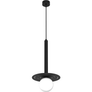 Glas hængelampe Futura Eko-Light, dæmpbar, Sort, Stue/spisestue, Metal, Moderne