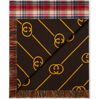 Gucci Blankets - Blanket, red plaid in Red, Ivory Tartan