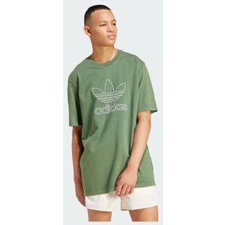 Adicolor Outline Trefoil T-shirt - Green Oxide - S