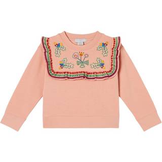 Stella McCartney Kids Embroidered cotton jersey sweatshirt - multicoloured - Y 6