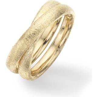 SCROUPLES 14KT. GULD RING MED RUSTIK OVERFLADE