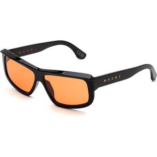 Marni Unisex Annapuma Circuit Speed DZE Solbriller Acetat Sort Orange Firkantet Normal