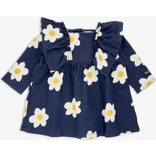 Bobo Choses Baby floral cotton dress - blue - M 18