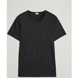 Zimmerli of Switzerland Mercerized Cotton Crew Neck T-Shirt Black