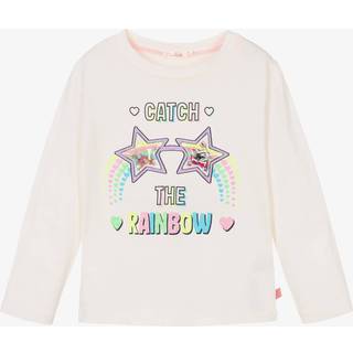 Billieblush Langærmet T-shirt Med Tryk Cremefarvet 2 Y  Creme  2 år  kvinde