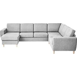Rom Nordic vendbar hjørnesofa m. chaiselong - lysegrå