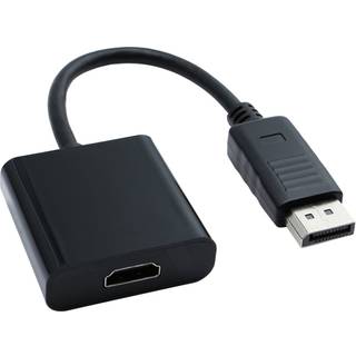 Eletra Dp 1,2 M - HDMI Af 0,2M kabel, sort