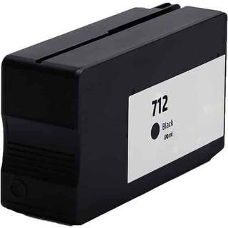 Kompatibel HP 712 / 3ED70A sort blækpatron