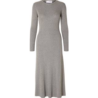 Lura Strikkjole, Medium Grey Melange, L