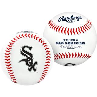 Rawlings 1240029121 MLB Chicago White Sox Team Logo Baseball Official White White