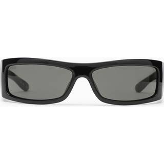 Gucci Mand GG1492S 007 Solbriller Injiceret Sort Grå Wraparound Normal