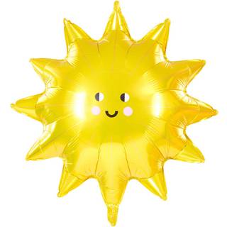Folienballon Sonne 70cm - Gelb