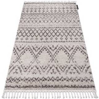 Tæppe BERBER RABAT G0526 fløde / brun kvaster berberi Marokkansk shaggy 200x290 cm