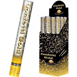Goldene Konfetti Kanone