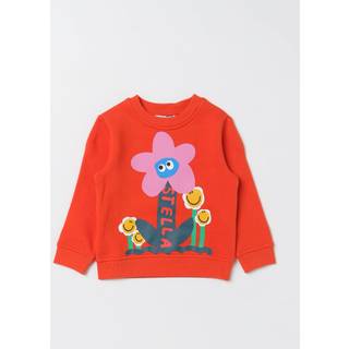 Stella McCartney Kids Floral cotton jersey sweatshirt - orange - Y 14