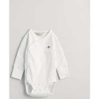 GANT Børn Shield bodysuit med lange ærmer (62) Hvid