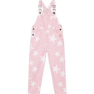 Stella McCartney Kids Printed denim overalls - pink - Y 6