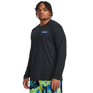 Langærmet T-shirt Under Armour UA PJT ROCK BRAHMA LS-BLK 1379840-001 Størrelse M