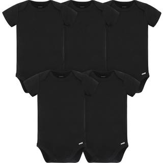 Gerber Unisex Baby 5 Pack Onesies Multi-Packs Bundle Interlock 180 GSM Shirt Black 6-9 m?neder os