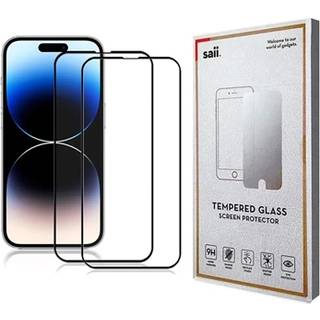 iPhone 15 Pro Max Saii 3D Premium Hærdet Glas - 9H - 2 Stk.