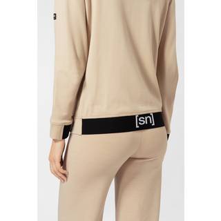 super.natural Women's Solution Hoodie White Pepper, M