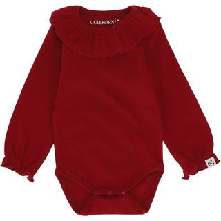 Gullkorn Design Sonja Bodysuit dyb rød 74 cm  Rød  74 cm  Unisex