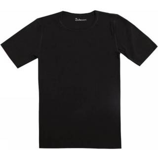 T-shirt til mænd i sort uld-silke