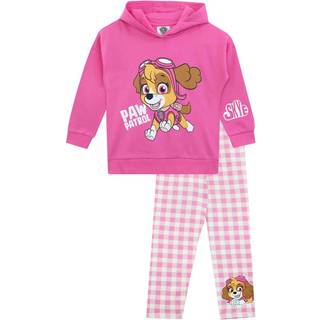 Character Character Pink Girls Paw Patrol Skye 100% Cotton Hoodie and Leggings Set
