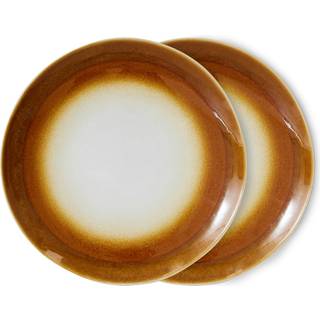 HKliving 70's tallerken Ø27,5 cm 2-pak Supernova