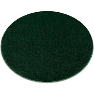 Tæppe SOFTY cirkel Enkelt, enfarvet forest grøn cirkel 200 cm