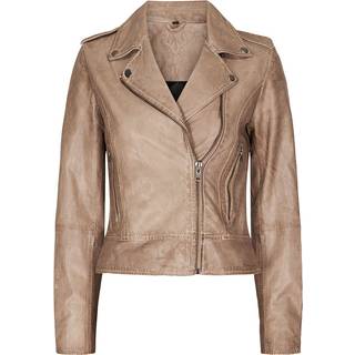 Notyz Biker Jacket 10961 Skindjakke - Pure Beige