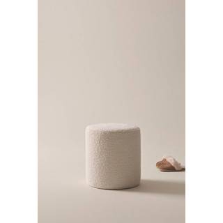 LEIDEN siddepuf ø 40 cm - Hvid