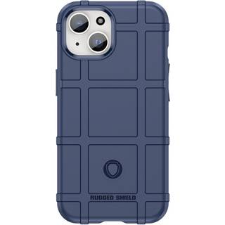 iPhone 15 Rugged Shield Series Håndværker Bagside Cover - Blå