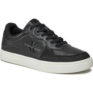Calvin Klein Sleek Black Sports Sneakers with Contrast Details