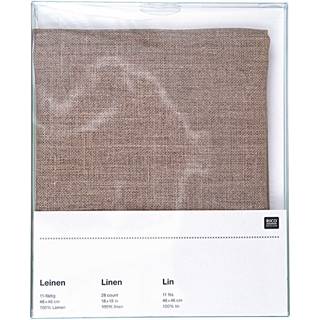 Zählstoff Leinen natur 11-fädig 46x46cm - Natur