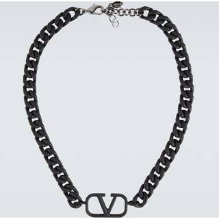 Valentino Garavani VLogo signature chain choker - black - One Size