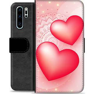 Huawei P30 Pro Premium Flip Cover med Pung - Kærlighed