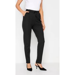 Lts Tall Black Tie Waist Trousers Long > 18 Lts | Tall Women's Slim Trousers - Long 18