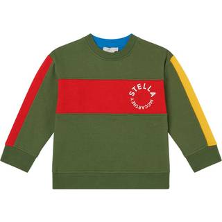 Stella McCartney Kids Logo cotton jersey sweatshirt - green - Y 8