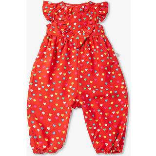 Stella McCartney Kids Baby bib-front printed playsuit - red - M 36