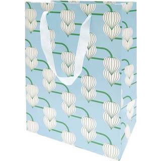 Paper Poetry Geschenktüte Blumenknospen 18x26x12cm - Hellblau