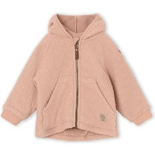 MINI A TURE Liff Teddyfleece Trøje, Rose Dust, 86