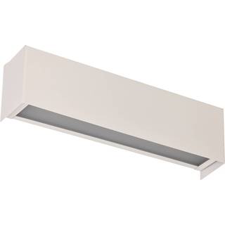 Væglampe Straight XS, bredde 26 cm, hvid