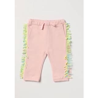 Stella McCartney Kids Baby fringed cotton sweatpants - pink - M 36