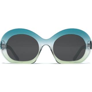 HANUKEii Zanzibar HK-031-03 52 Solbriller Mænd Blue - Transparent Blue Green - 52mm